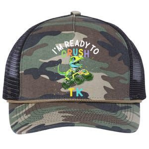 I'm Ready To Crush TK Dinosaur Back To School TK Funny Retro Rope Trucker Hat Cap