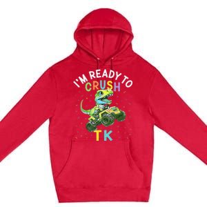 I'm Ready To Crush TK Dinosaur Back To School TK Funny Premium Pullover Hoodie