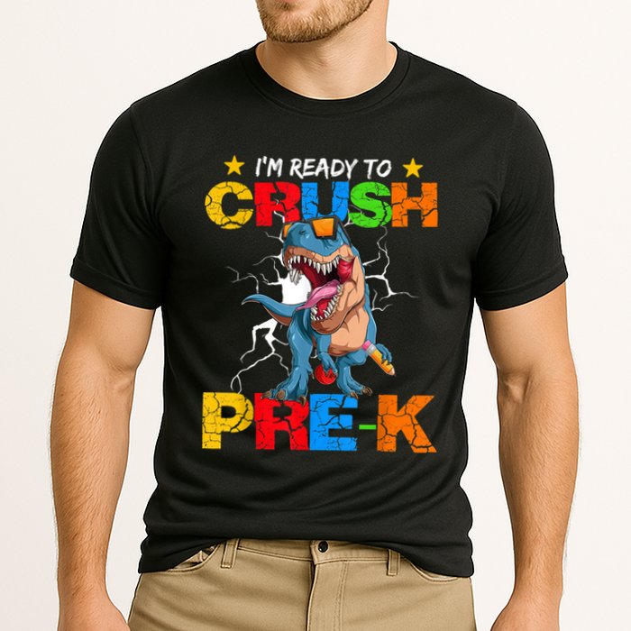 Im Ready To Crush Prek Dinosaur Back To School Cooling Performance Crew T-Shirt