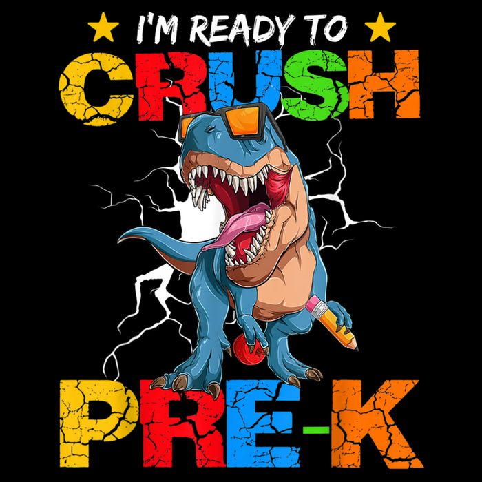 Im Ready To Crush Prek Dinosaur Back To School Cooling Performance Crew T-Shirt