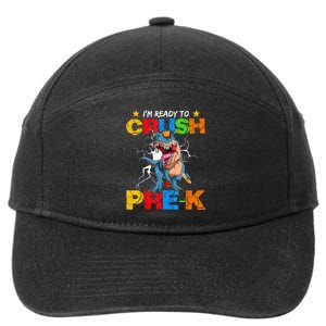 Im Ready To Crush Prek Dinosaur Back To School 7-Panel Snapback Hat