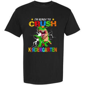 I'm Ready To Crush Kindergarten Dinosaur Back To School Garment-Dyed Heavyweight T-Shirt