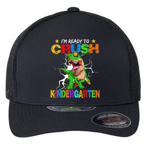 I'm Ready To Crush Kindergarten Dinosaur Back To School Flexfit Unipanel Trucker Cap