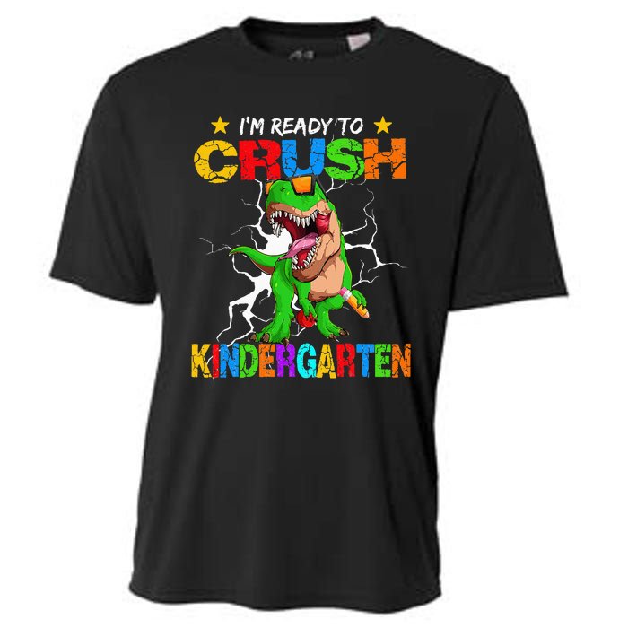 I'm Ready To Crush Kindergarten Dinosaur Back To School Cooling Performance Crew T-Shirt