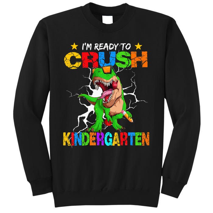 I'm Ready To Crush Kindergarten Dinosaur Back To School Sweatshirt