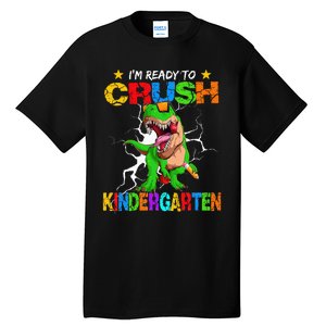 I'm Ready To Crush Kindergarten Dinosaur Back To School Tall T-Shirt