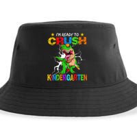 I'm Ready To Crush Kindergarten Dinosaur Back To School Sustainable Bucket Hat