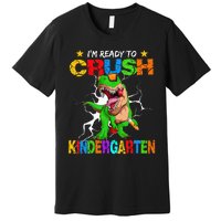 I'm Ready To Crush Kindergarten Dinosaur Back To School Premium T-Shirt