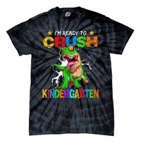 I'm Ready To Crush Kindergarten Dinosaur Back To School Tie-Dye T-Shirt