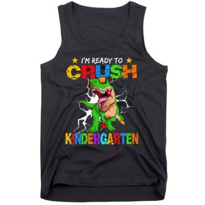 I'm Ready To Crush Kindergarten Dinosaur Back To School Tank Top