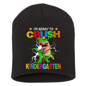 I'm Ready To Crush Kindergarten Dinosaur Back To School Short Acrylic Beanie