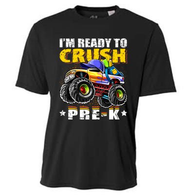 Im Ready To Crush Prek Monster Truck Backpack Back To School Cooling Performance Crew T-Shirt