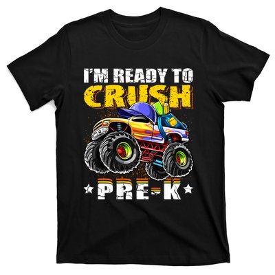 Im Ready To Crush Prek Monster Truck Backpack Back To School T-Shirt