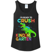 I'm Ready To Crush Kindergarten Dinosaur Back To School Ladies Essential Tank