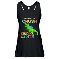 I'm Ready To Crush Kindergarten Dinosaur Back To School Ladies Essential Flowy Tank