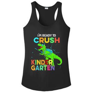 I'm Ready To Crush Kindergarten Dinosaur Back To School Ladies PosiCharge Competitor Racerback Tank