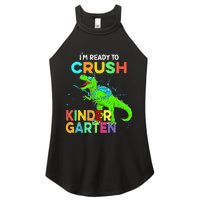 I'm Ready To Crush Kindergarten Dinosaur Back To School Women's Perfect Tri Rocker Tank