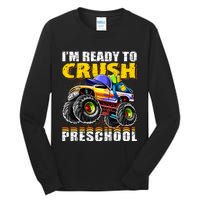 IM Ready To Crush Preschool Monster Truck Backpack Back To School Tall Long Sleeve T-Shirt