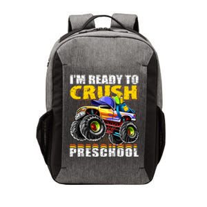 IM Ready To Crush Preschool Monster Truck Backpack Back To School Vector Backpack