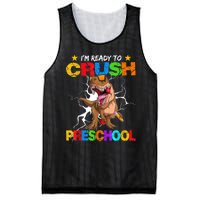 Im Ready To Crush Preschool Dinosaur Back To School Mesh Reversible Basketball Jersey Tank