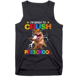 Im Ready To Crush Preschool Dinosaur Back To School Tank Top