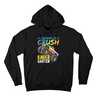 Im Ready To Crush Kindergarten Monster Truck Back To School Hoodie