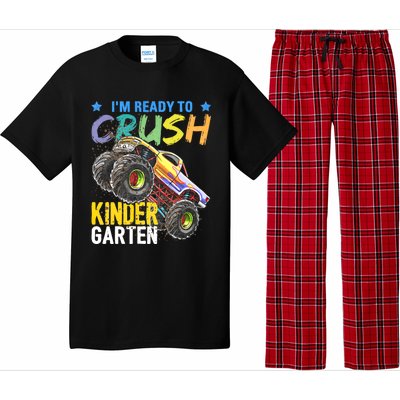 Im Ready To Crush Kindergarten Monster Truck Back To School Pajama Set