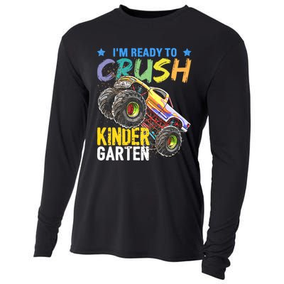 Im Ready To Crush Kindergarten Monster Truck Back To School Cooling Performance Long Sleeve Crew