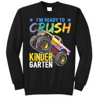 Im Ready To Crush Kindergarten Monster Truck Back To School Tall Sweatshirt