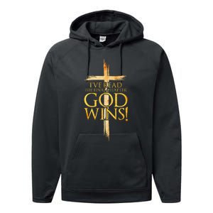 IVe Read The Final Chapter God Wins Christian Faith Cross Performance Fleece Hoodie