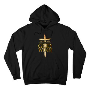 IVe Read The Final Chapter God Wins Christian Faith Cross Hoodie