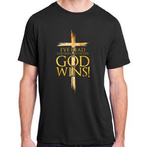 IVe Read The Final Chapter God Wins Christian Faith Cross Adult ChromaSoft Performance T-Shirt