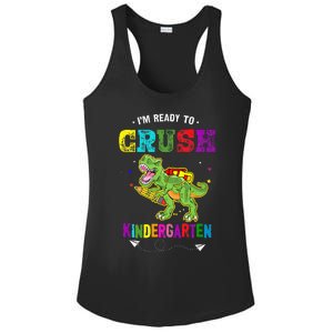 Im Ready To Crush Kindergarten TRex Dinosaur Back To School Ladies PosiCharge Competitor Racerback Tank