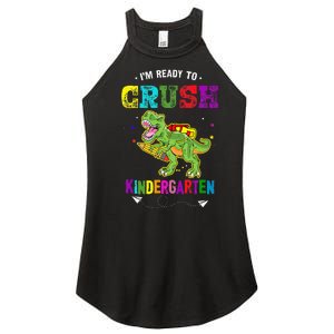 Im Ready To Crush Kindergarten TRex Dinosaur Back To School Women's Perfect Tri Rocker Tank