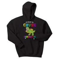 Im Ready To Crush Kindergarten TRex Dinosaur Back To School Kids Hoodie