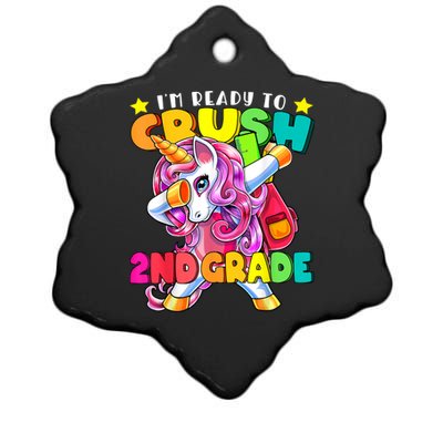 Im Ready To Crush Kindergarten Unicorn Back To School Ceramic Star Ornament