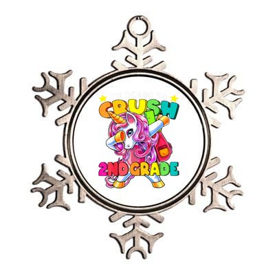 Im Ready To Crush Kindergarten Unicorn Back To School Metallic Star Ornament