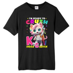 Im Ready To Crush Kindergarten Unicorn Back To School Girls Tall Fusion ChromaSoft Performance T-Shirt