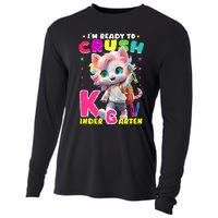 Im Ready To Crush Kindergarten Unicorn Back To School Girls Cooling Performance Long Sleeve Crew