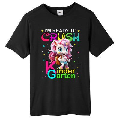 Im Ready To Crush Kindergarten Unicorn Back To School Girls Tall Fusion ChromaSoft Performance T-Shirt