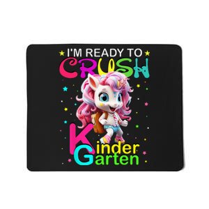 Im Ready To Crush Kindergarten Unicorn Back To School Girls Mousepad