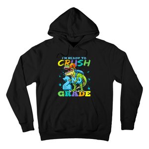 Im Ready To Crush 2nd Grade T Rex Dinosaur Back To School Hoodie