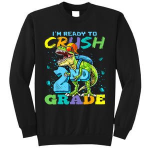 Im Ready To Crush 2nd Grade T Rex Dinosaur Back To School Sweatshirt