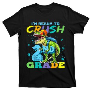 Im Ready To Crush 2nd Grade T Rex Dinosaur Back To School T-Shirt