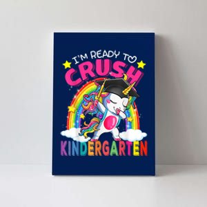 Im Ready To Crush Kindergarten Unicorn Back To School Girl Canvas