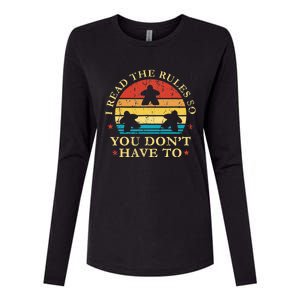 I read the rules so you don't have to Board Games Womens Cotton Relaxed Long Sleeve T-Shirt