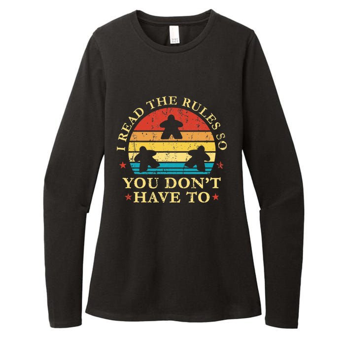 I read the rules so you don't have to Board Games Womens CVC Long Sleeve Shirt