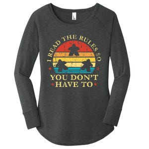 I read the rules so you don't have to Board Games Women's Perfect Tri Tunic Long Sleeve Shirt