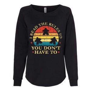 I read the rules so you don't have to Board Games Womens California Wash Sweatshirt