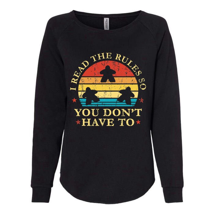 I read the rules so you don't have to Board Games Womens California Wash Sweatshirt